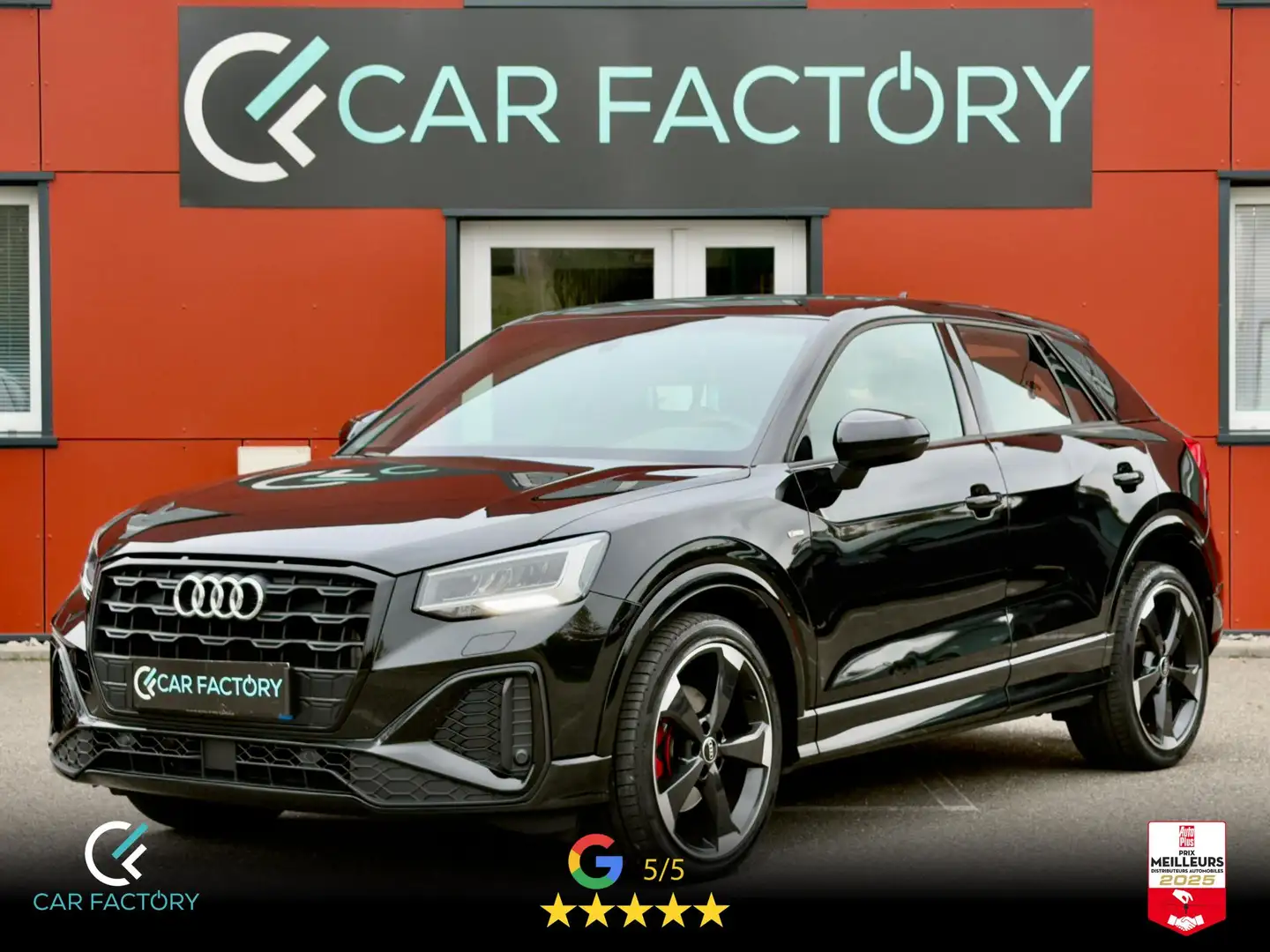 Audi Q2 S-Line 35 TFSI 150 BVA 1ère Main Jante Rotor Virtual Cockpit GPS Garantie 1an Noir - 1