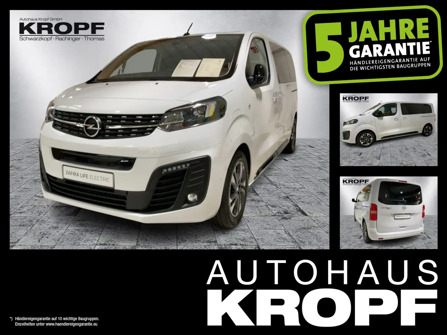 Opel Zafira Life Electric (75kWh) (L2) -e Tourer M Weiß - 1