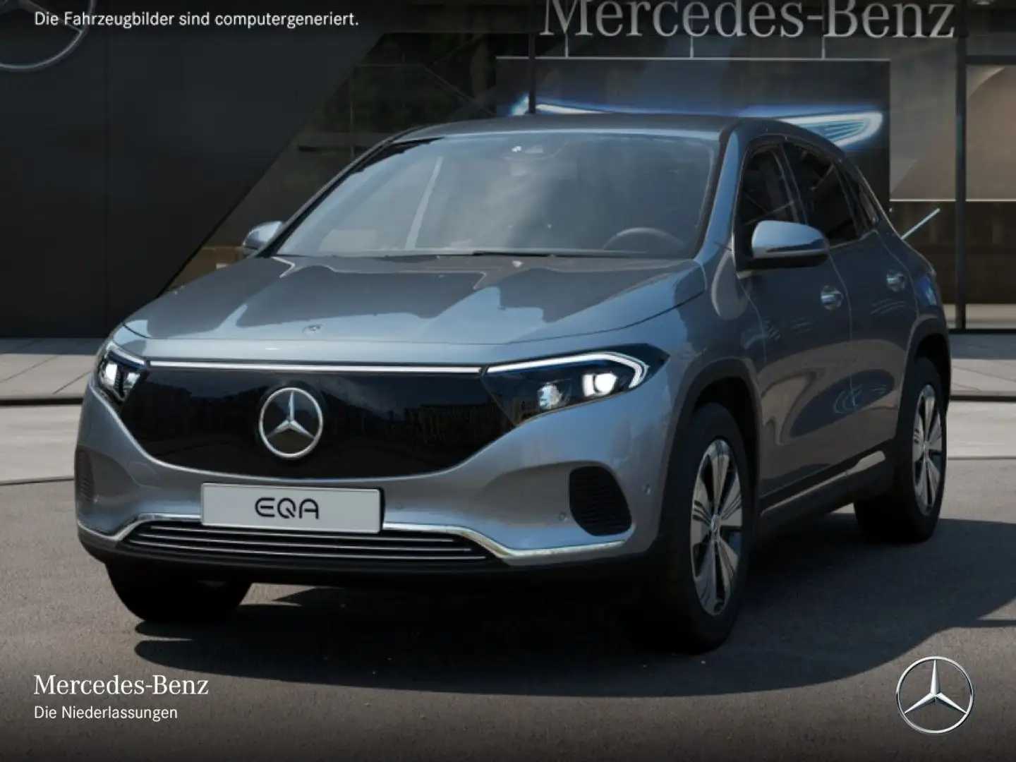 Mercedes-Benz EQA 350 4M PROG+PLUS-PAKET+KAMERA+KEYLESS+SPUR Argent - 2