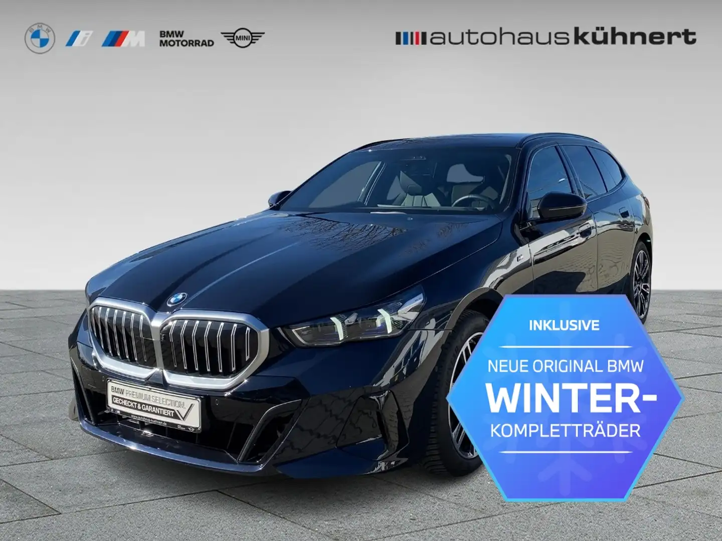BMW 520 d Touring ///M-Sport StHzg AHK ACC Sitzklima Schwarz - 1
