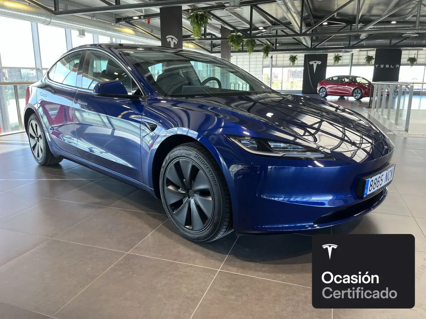 Tesla Model 3 Long Range AWD Bleu - 2