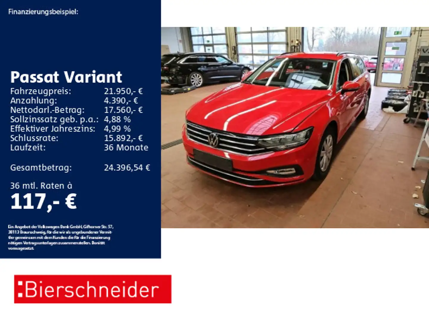 Volkswagen Passat Variant 2.0 TDI DSG Business ACC NAVI SHZ Rouge - 1