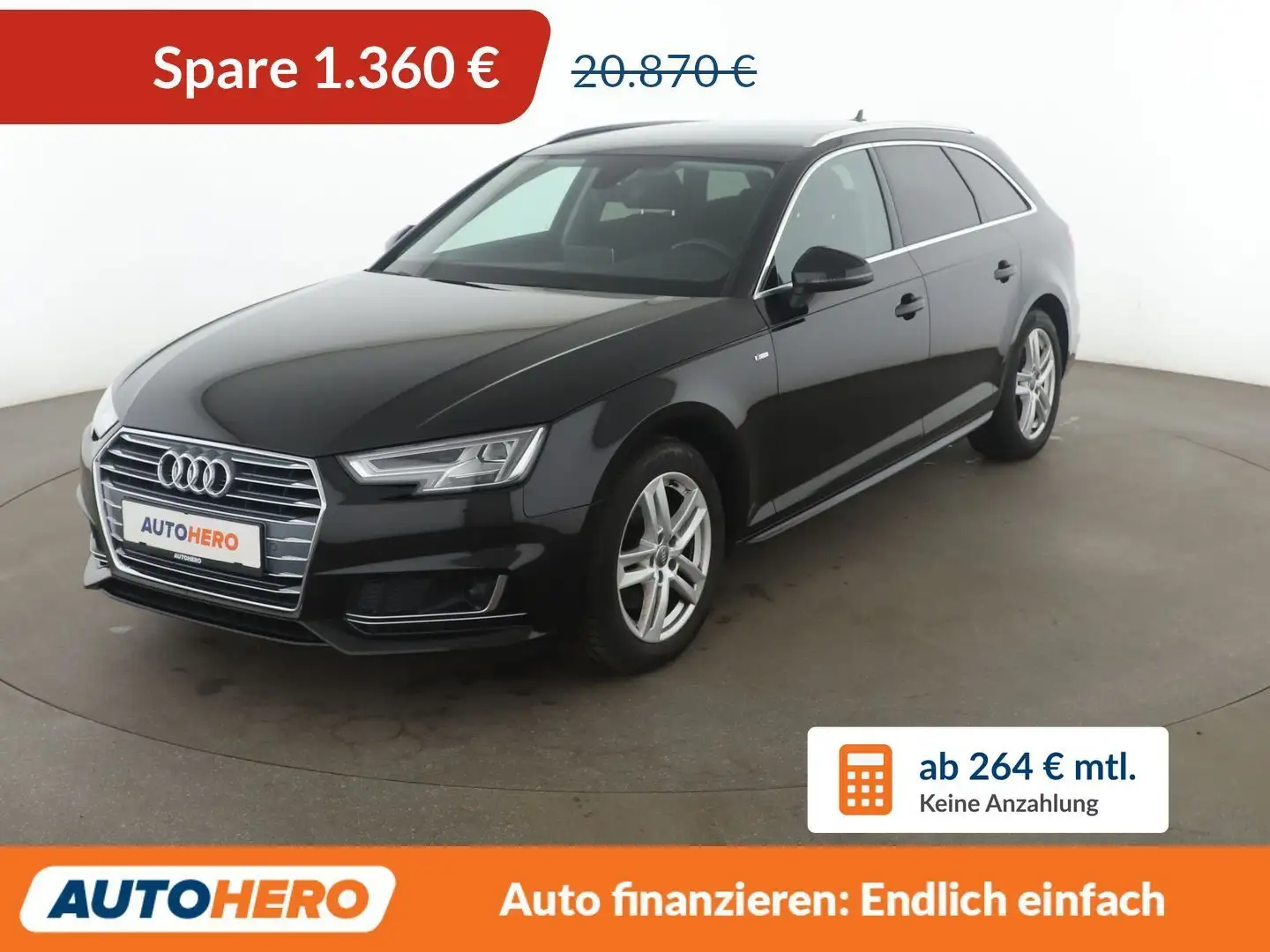 Audi A4 1.4 TFSI ACT Sport Aut.*NAVI*ACC*PDC*SHZ* Schwarz - 1