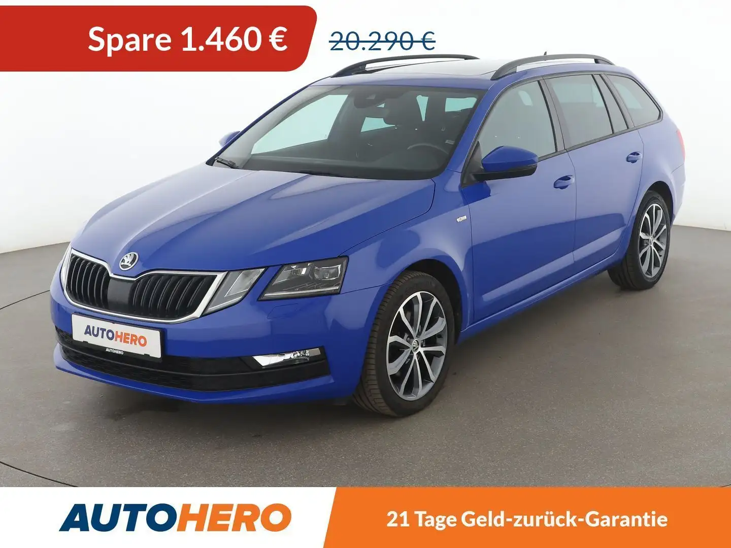 Skoda Octavia 2.0 TDI Soleil Aut. *NAVI*LED*ACC*PDC*SHZ* Bleu - 1