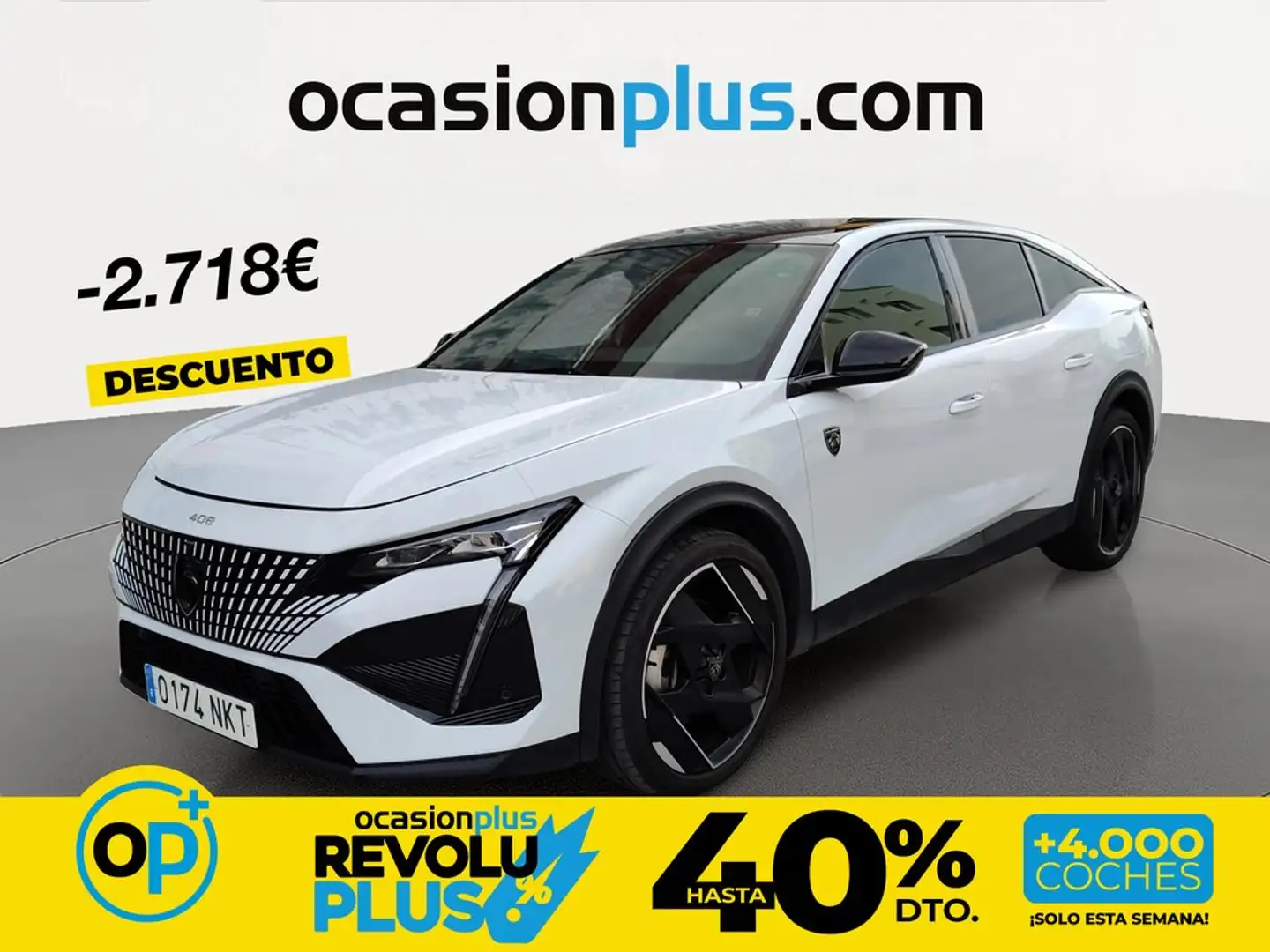 Peugeot 408 Hybrid 225 GT e-EAT8 Blanco - 1
