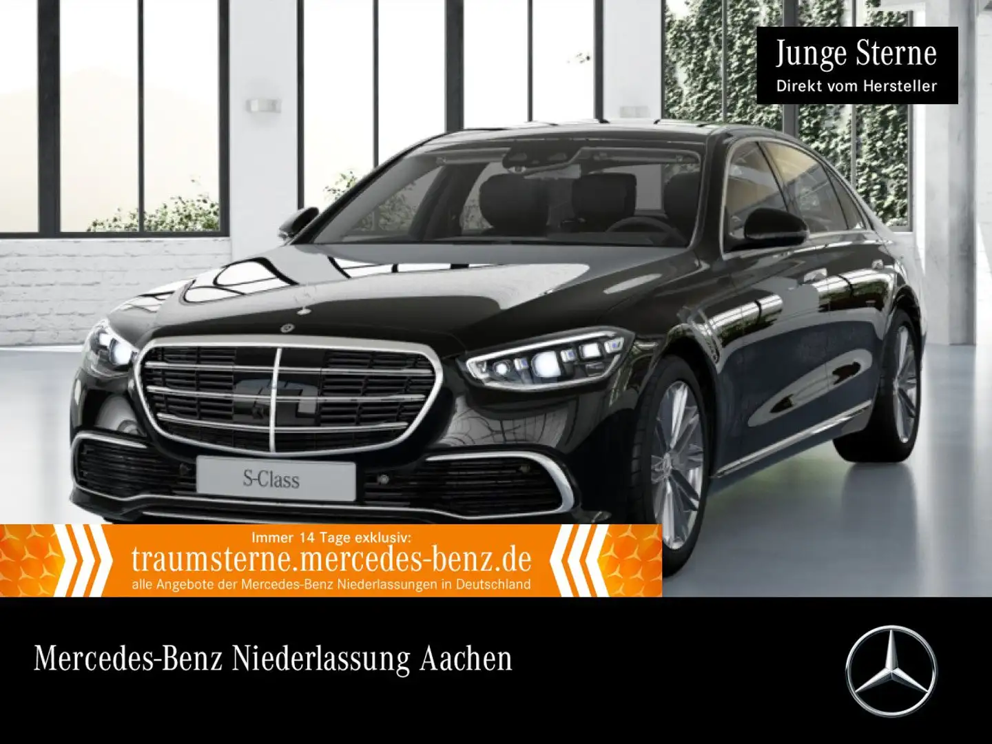 Mercedes-Benz S 450 L 4M PANO+DIGITAL-L+BURMESTER3D+STHZG+19" Schwarz - 1