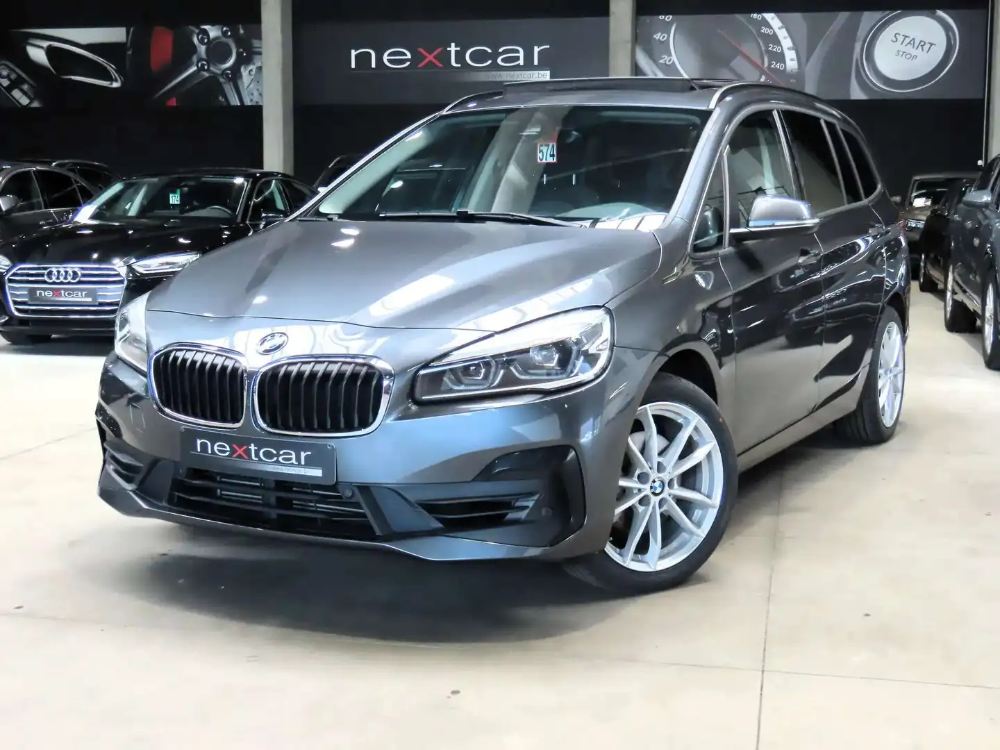 BMW 218 iA GranTourer *TOIT PANO-NAVIPRO-CAMERA-H\u0026K* Gris - 1