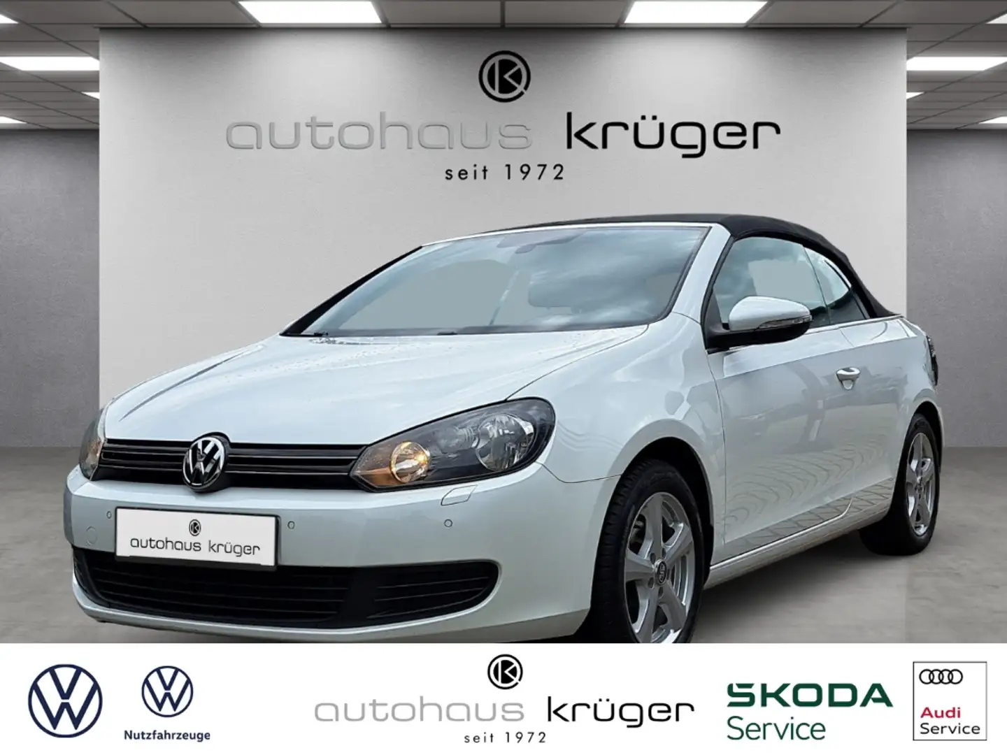 Volkswagen Golf Cabriolet 1,4 TSI Klima SHZ Temp PDCv+h Aluräder Blanc - 1