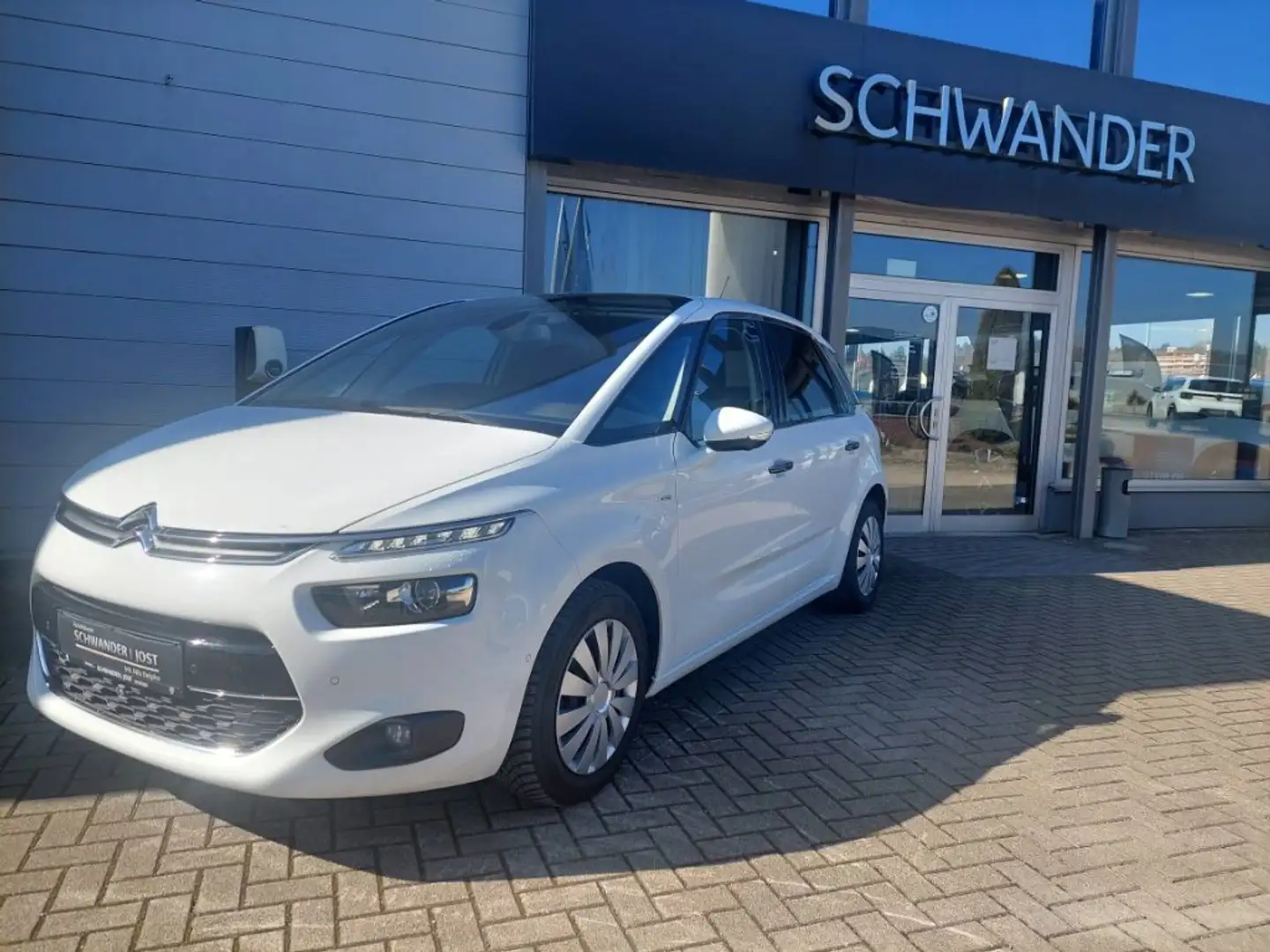 Citroen C4 Picasso Exclusive 2.0 BlueHDi 150 FAP *Einparkhilfe, Navi. Blanc - 1