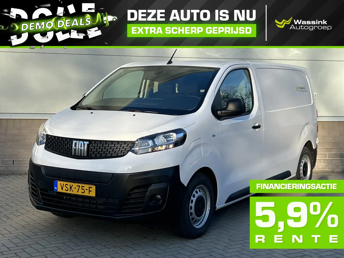 Fiat Scudo DEMO DEAL | Elektrisch 75kWh I 136pk L2H1 I Naviga Alb - 1