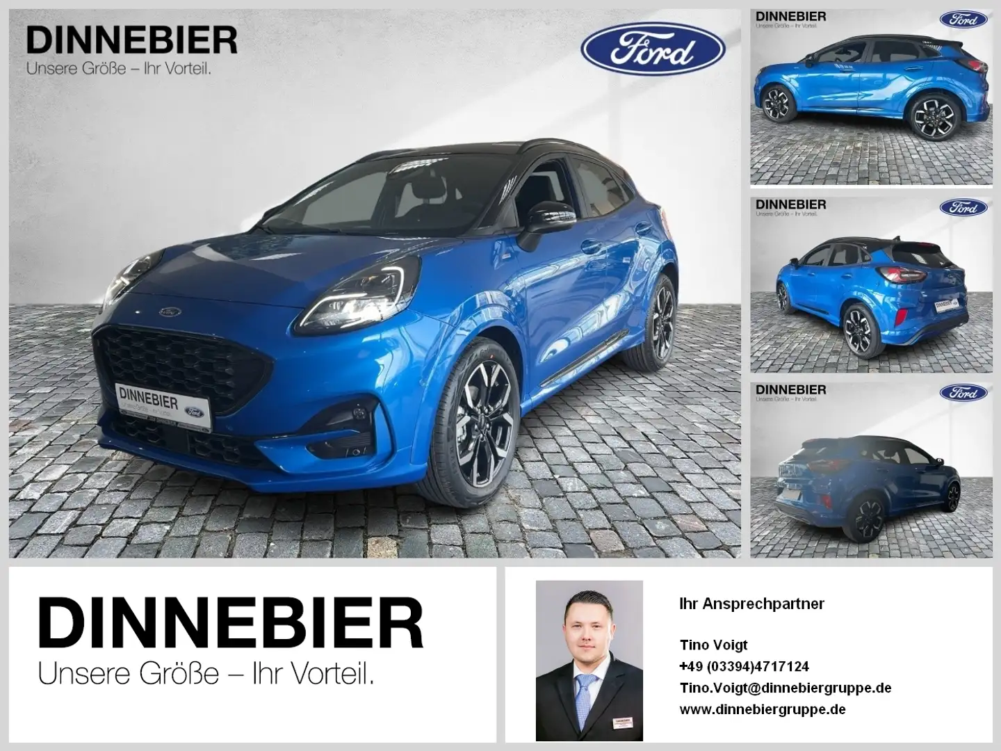 Ford Puma ST-Line X LED+Navi+Kamera+Glasdach+SHZ Blau - 1