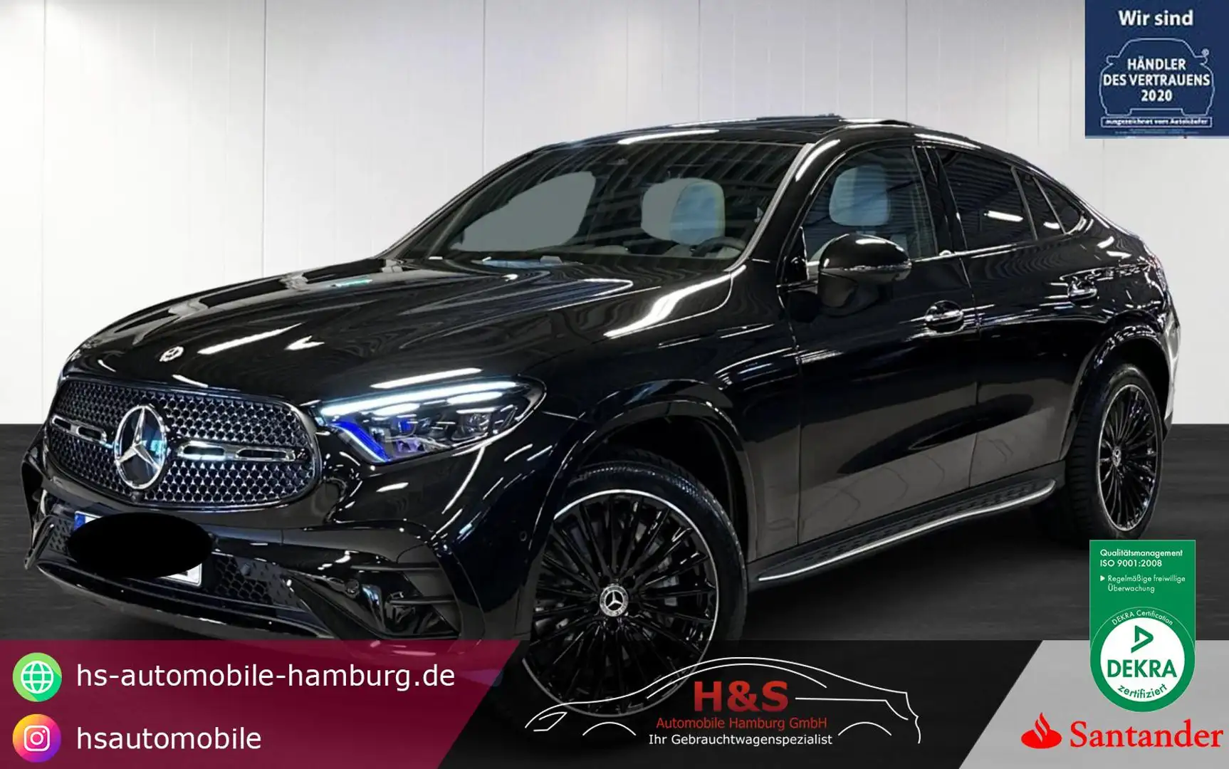 Mercedes-Benz GLC 300 de 4Matic Coupe AMG-LINE Schwarz - 1