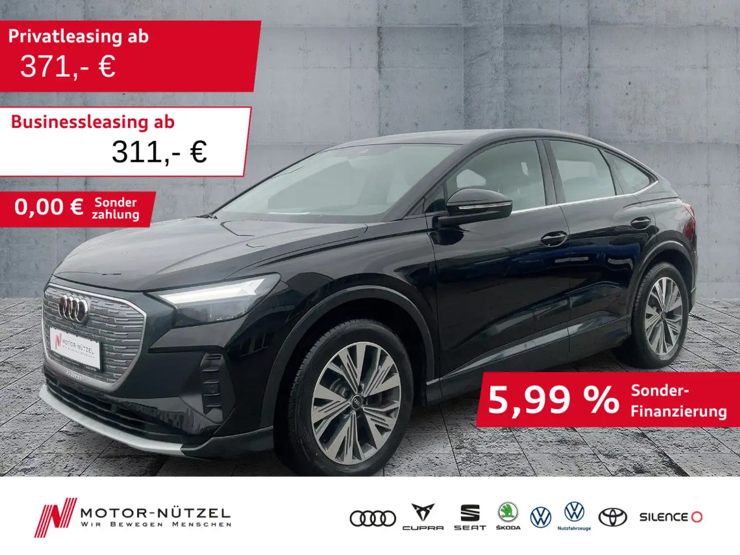 Audi Q4 e-tron 40 ADVANCED LED+NAV+PDC+PANO Schwarz - 1