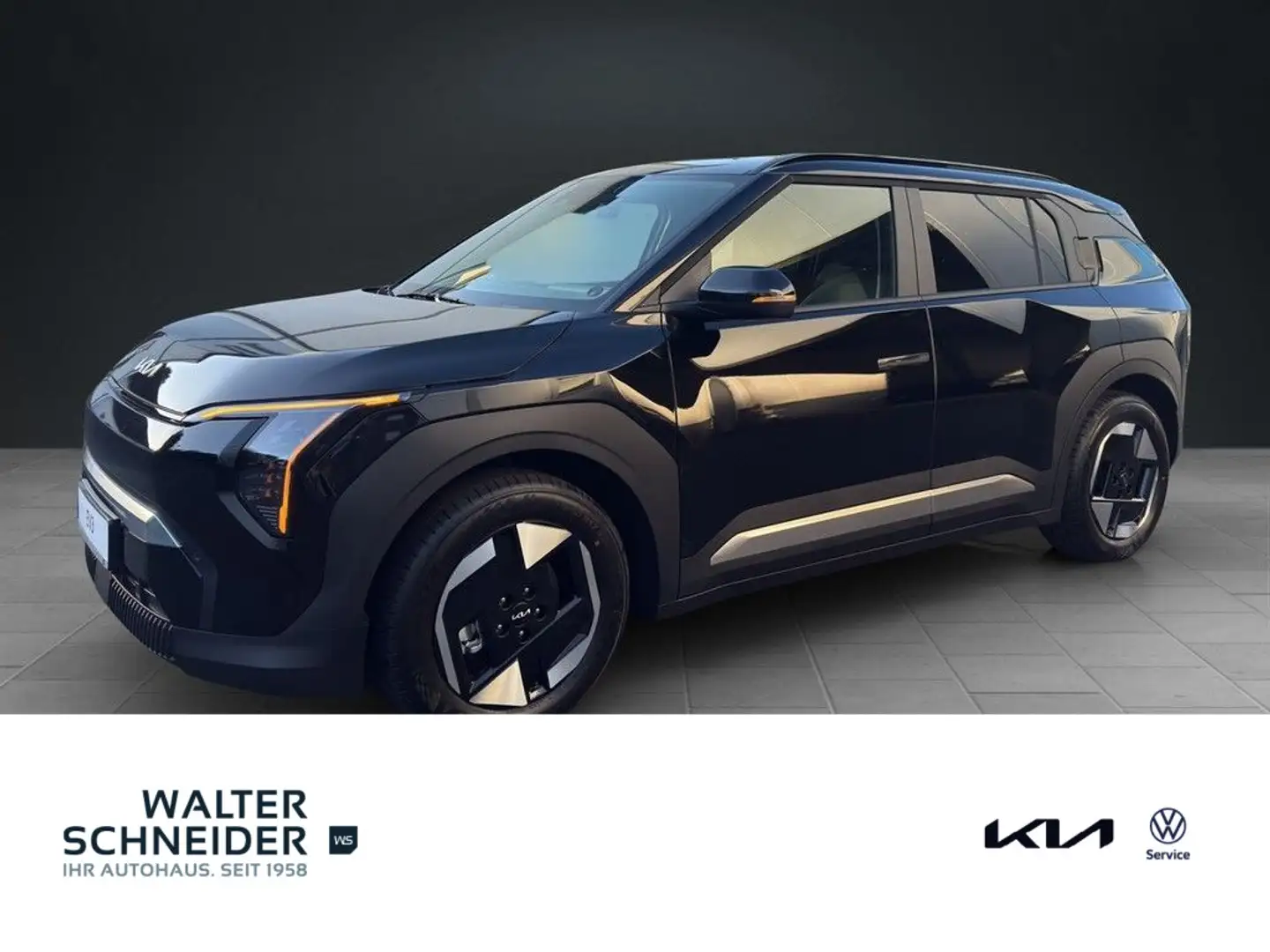 Kia EV3 81.4 kWh EARTH WIC BUS UPG & AHK Zwart - 1