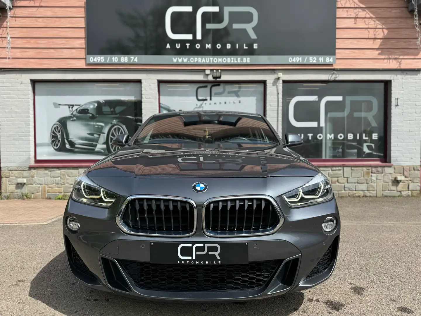 BMW X2 2.0 d * PACK M * GPS * CRUISE * CLIM AUTO * CUIR Grijs - 2