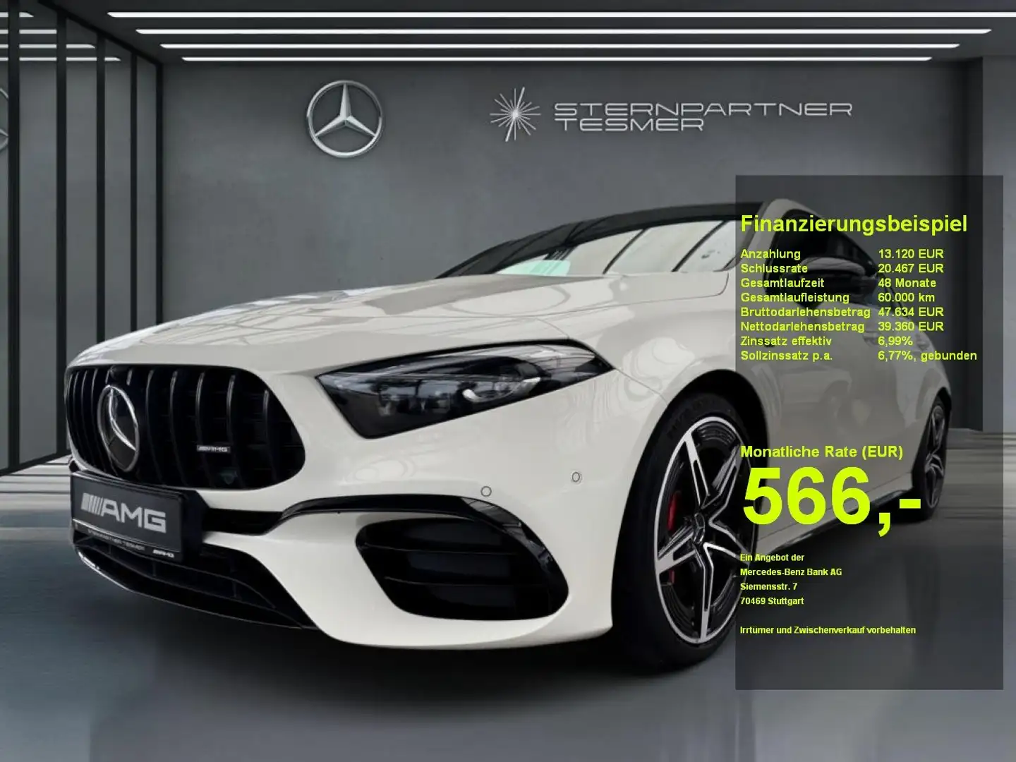 Mercedes-Benz A 45 AMG AMG A 45 S 4M+ Night, Pano, Perf-Sound,Burmester Weiß - 1