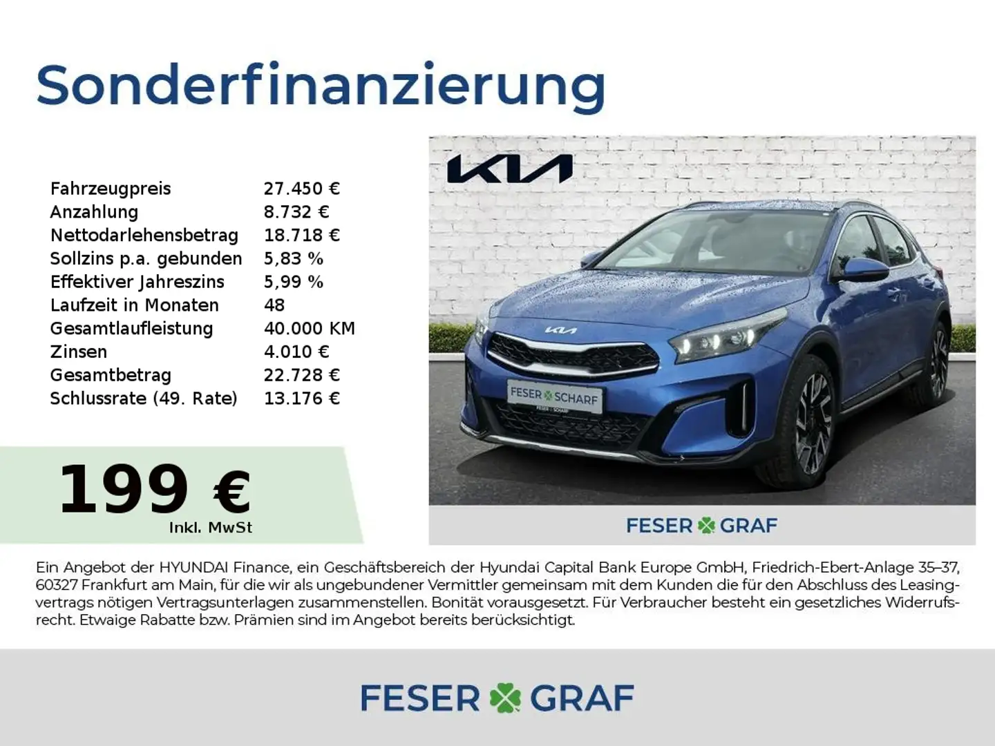 Kia XCeed 1.5T 140 SPIRIT XCLUSIVE Bleu - 1