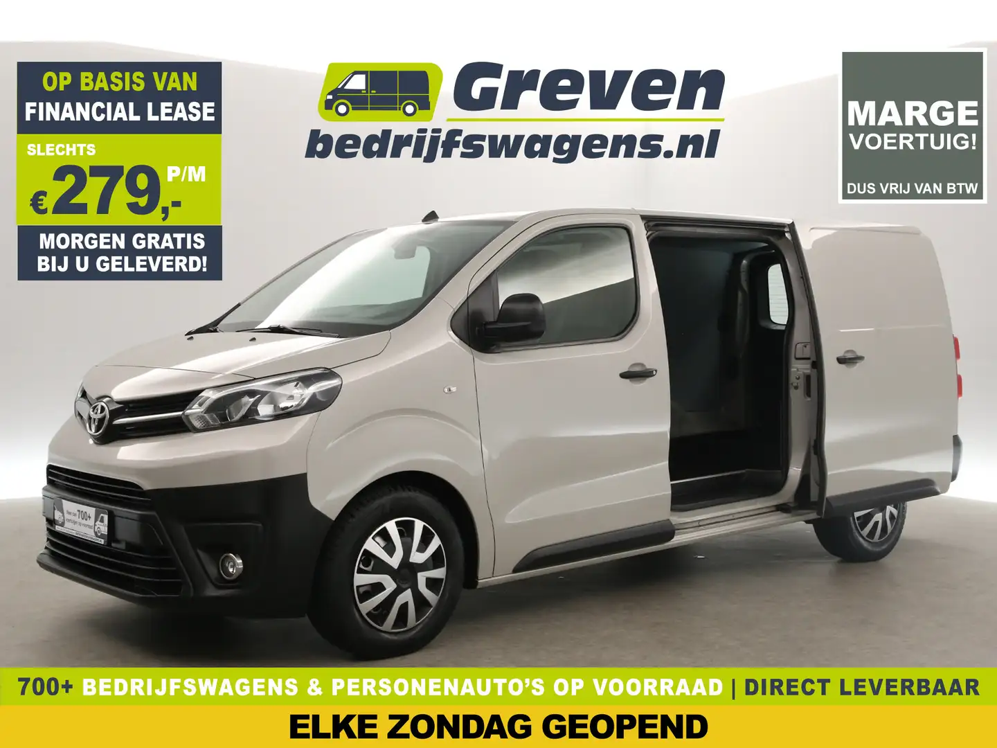 Toyota Proace Worker 2.0 D-4D L3H1 177PK Marge Automaat Airco Cr Beige - 1