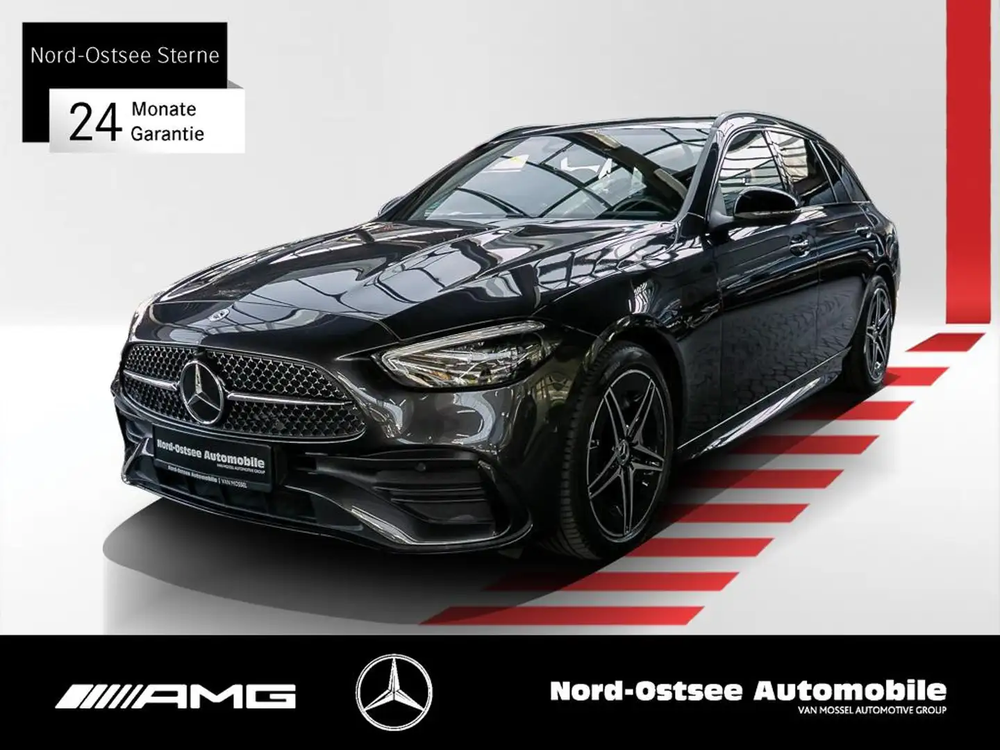 Mercedes-Benz C 300 T d AMBIENTE KEYLESS NAVI KAMERA MBUX Grau - 1