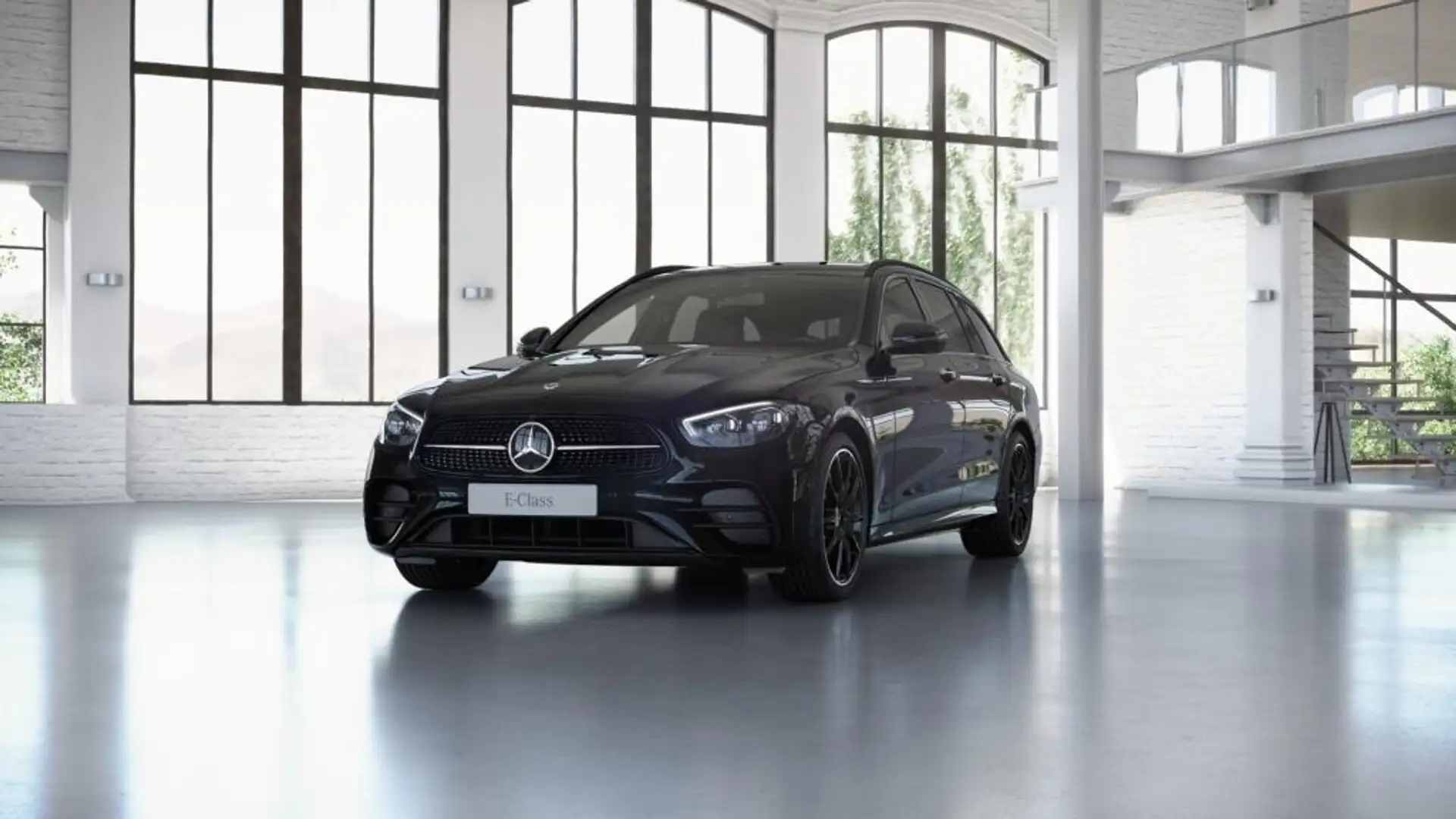 Mercedes-Benz E 220 d T AMG Night Edition+Navi+AHK+Distronic+ Zwart - 1