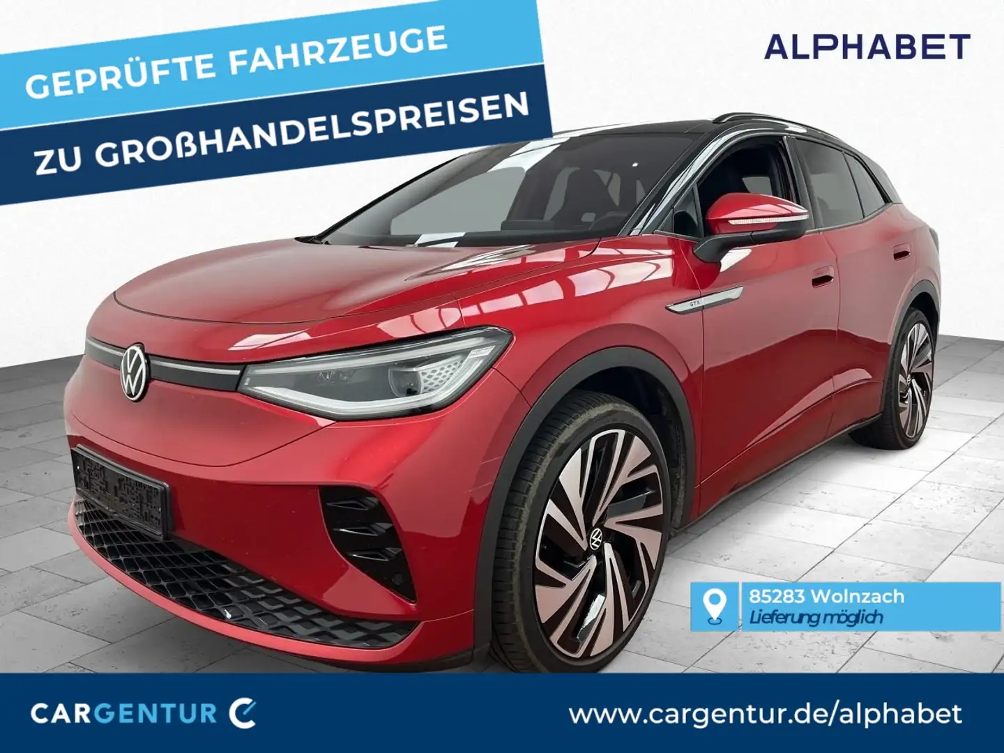 Volkswagen ID.4 GTX Matrix Pano S-Dach ACC Lane Czerwony - 1