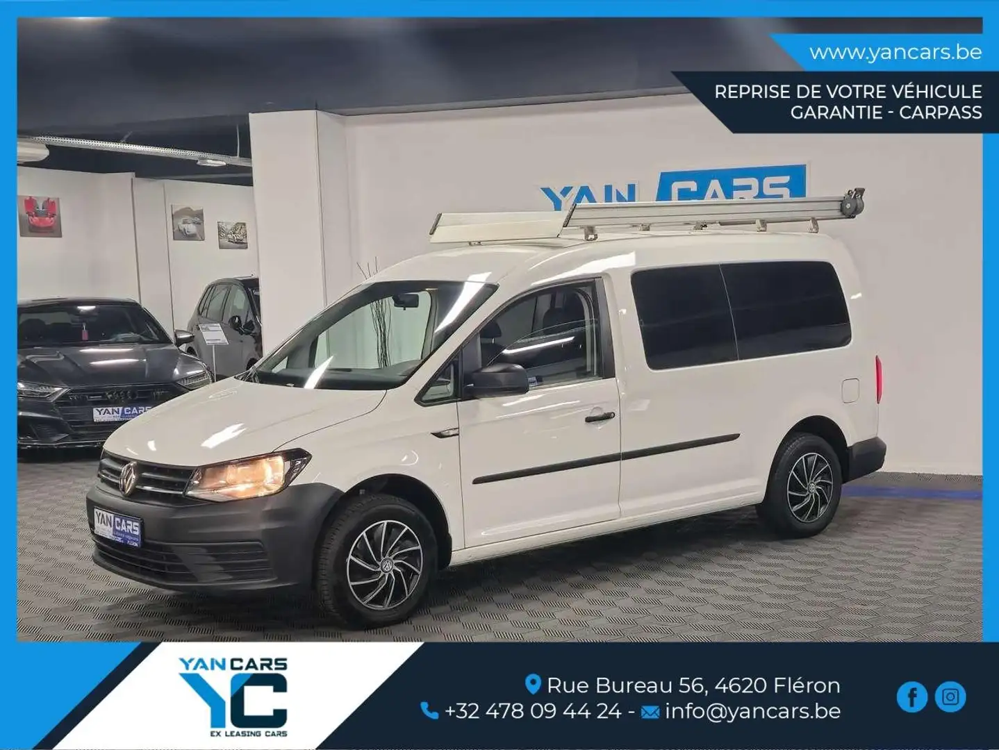 Volkswagen Caddy Maxi 2.0 TDi * 5 Places Utilitaire * équipé! Bianco - 1