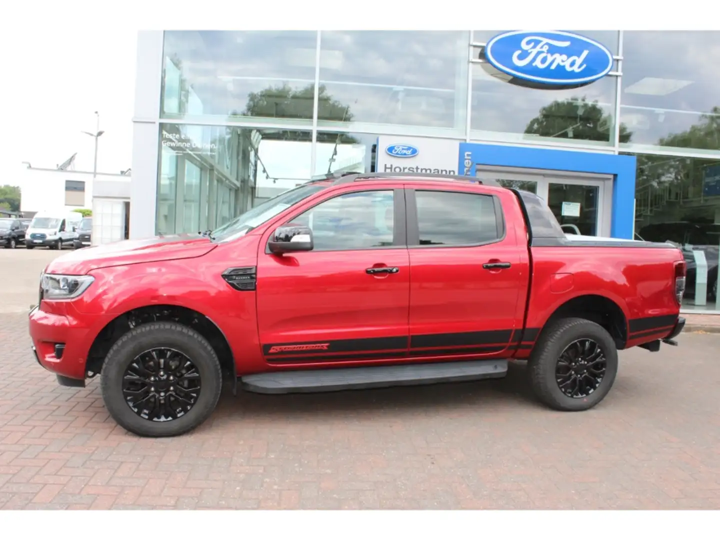 Ford Ranger STORMTRAK DOKA  AUTOMATIK, LED, NAVI, PDC, AHK Rood - 2