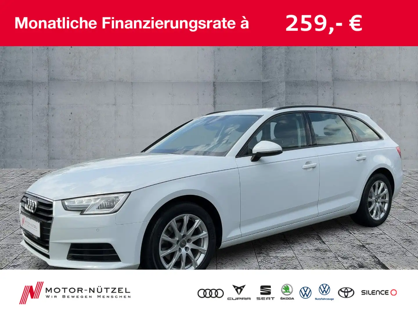 Audi A4 1.4 TFSI S-TR BI-XEN+NAV+AHK+SHZ+PDC+BT Weiß - 1