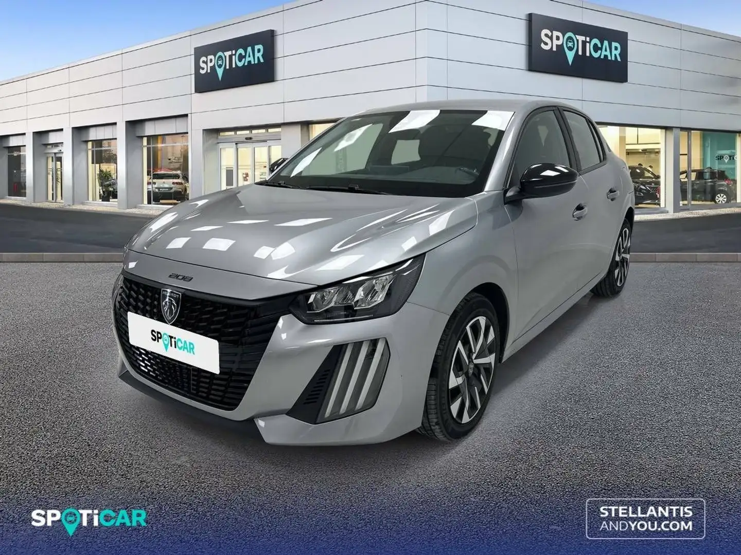 Peugeot 208 1.2 Puretech S&S Active 100 Gris - 1
