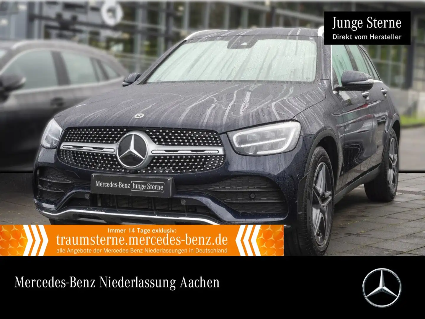 Mercedes-Benz GLC 200 4M AMG+360+AHK+LED+SPUR+TOTW+KEYLESS+9G Blau - 1