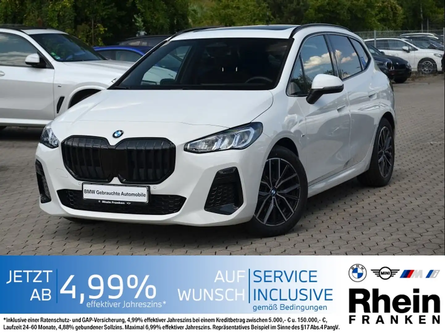 BMW 218 i Active Tourer M Sport Navi.Pano.Dr.Ass.Plus Wit - 1