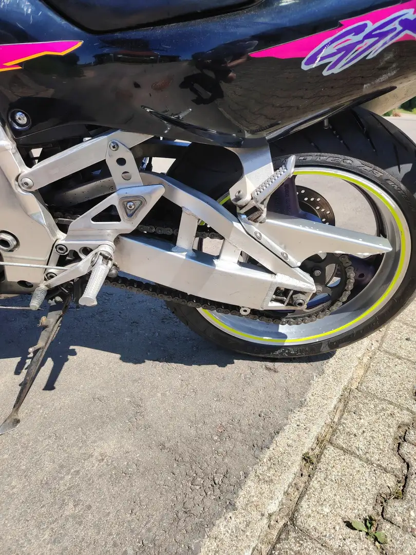 Suzuki GSX-R 750 Dunkle Scheibe, Schule Auspuff, Stahldraht Bremsle Burdeos - 2