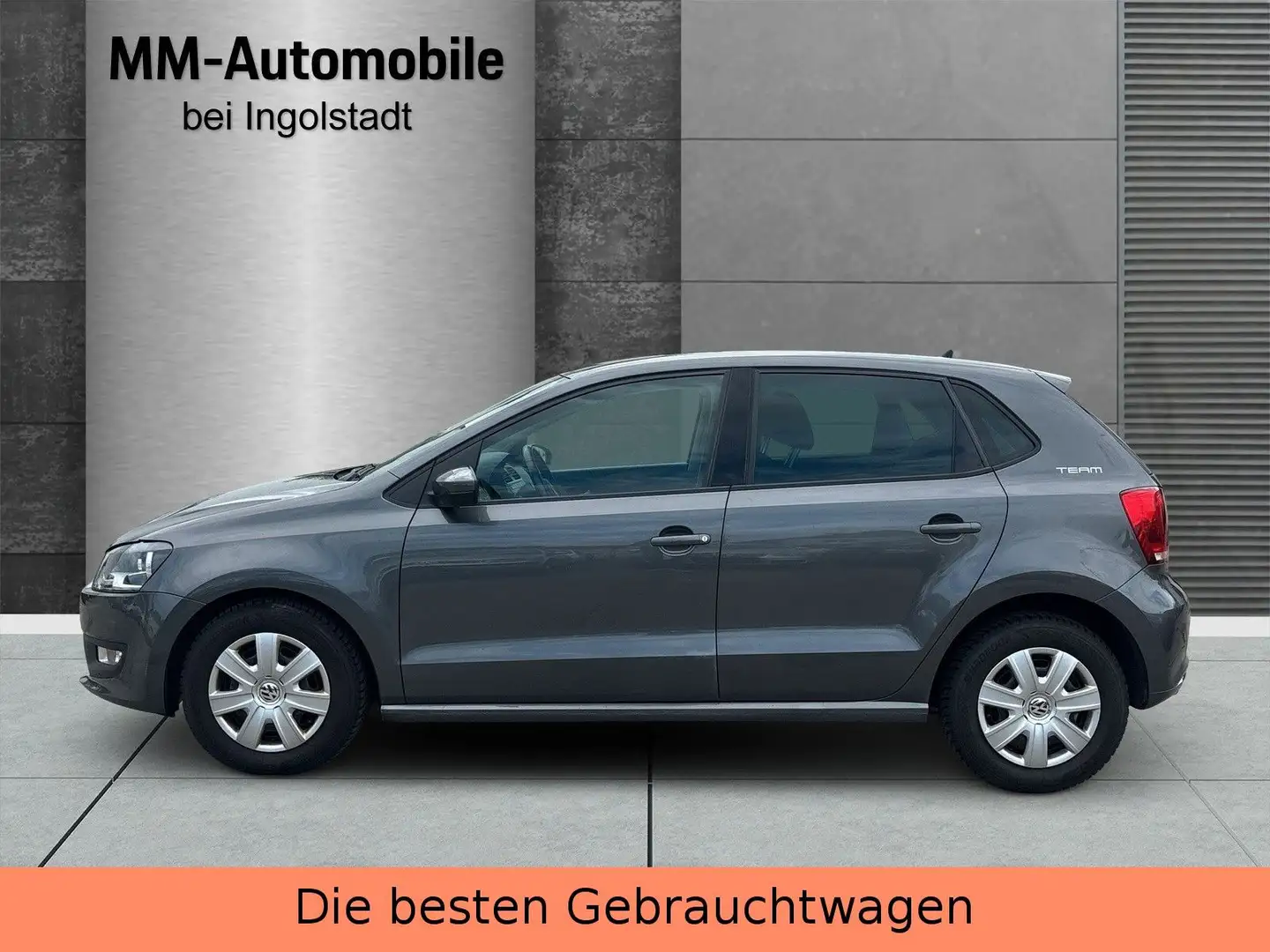Volkswagen Polo V Team-EURO5-TÜV NEU-KLIMA-TOP ZUSTAND Gris - 2