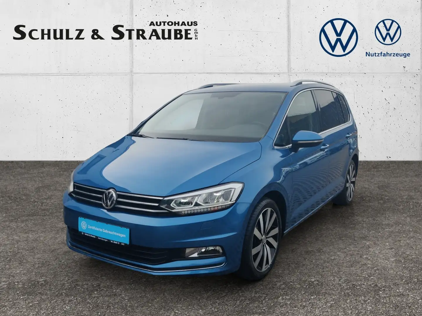 Volkswagen Touran 1.4 TSI Highline BMT/Start-Stopp KLIMA LED ALU Bleu - 2