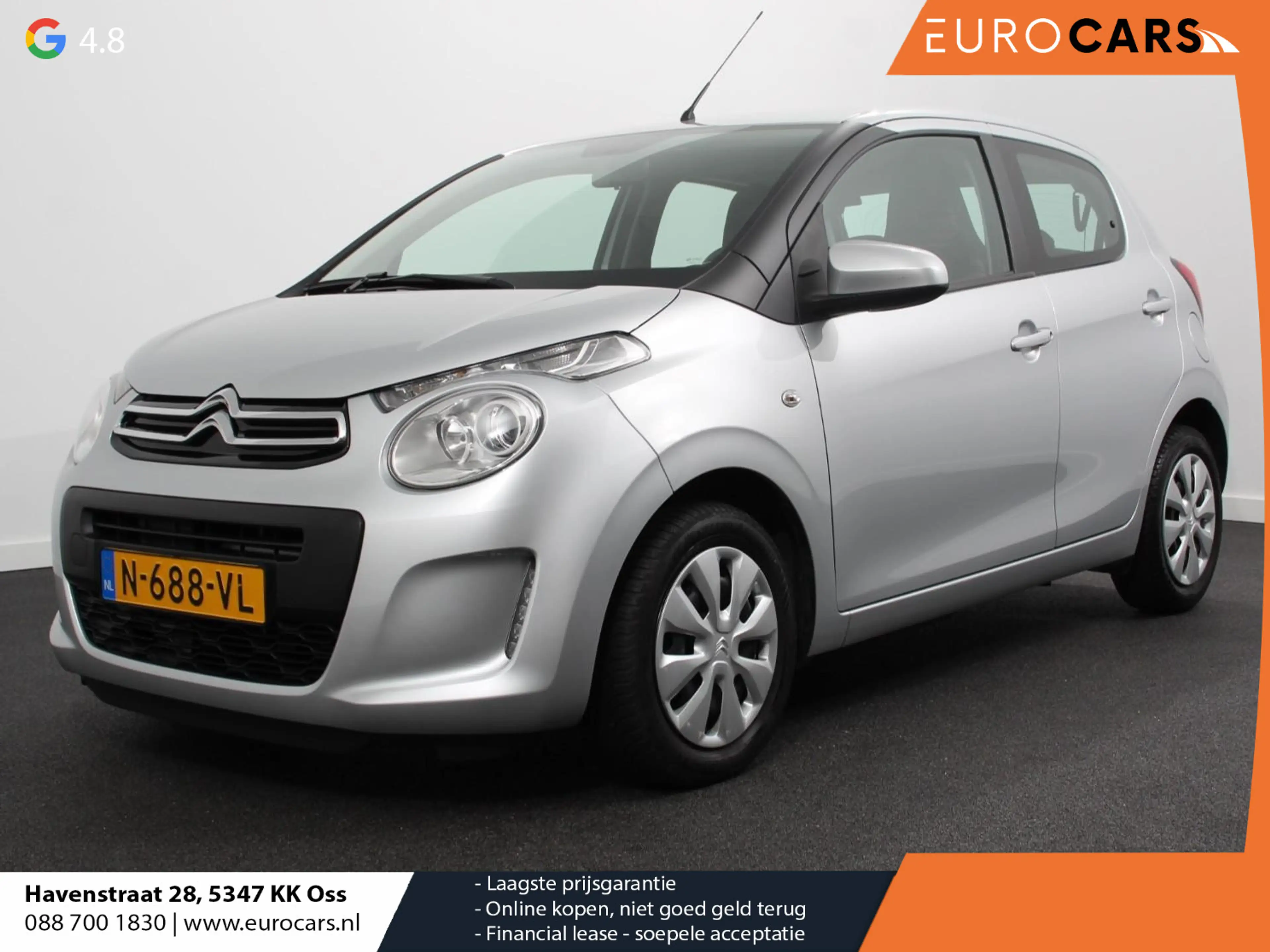 Citroen C1 1.0 VTi Feel Airco Carplay Navi Achteruitrijcamera