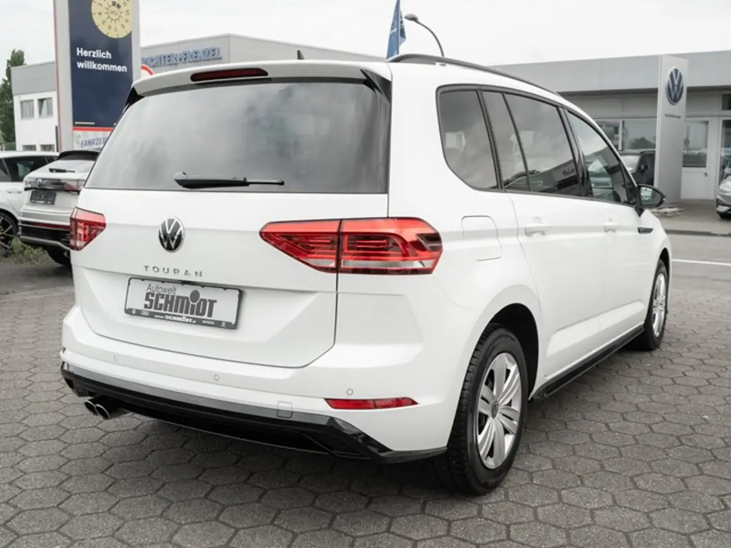 Volkswagen Touran 2,0 TDI DSG R-Line ACC LED AHK Navi R-Kamera Alu Weiß - 2