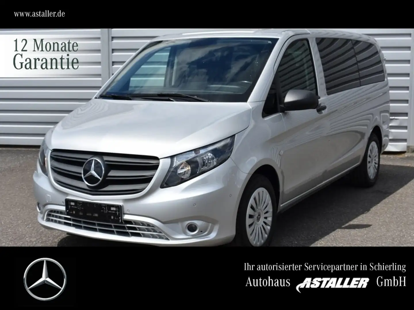 Mercedes-Benz Vito 119 CDI Tourer PRO Lang L2 Kam+Flügeltü+8Si Ezüst - 1