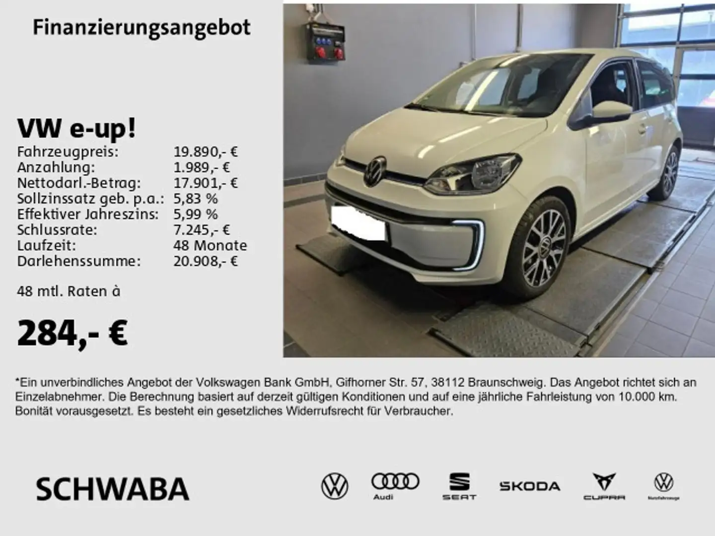 Volkswagen e-up! Edition *GRA*R-KAM*PDC*KLIMA*SHZ*8-fach* Blanco - 1