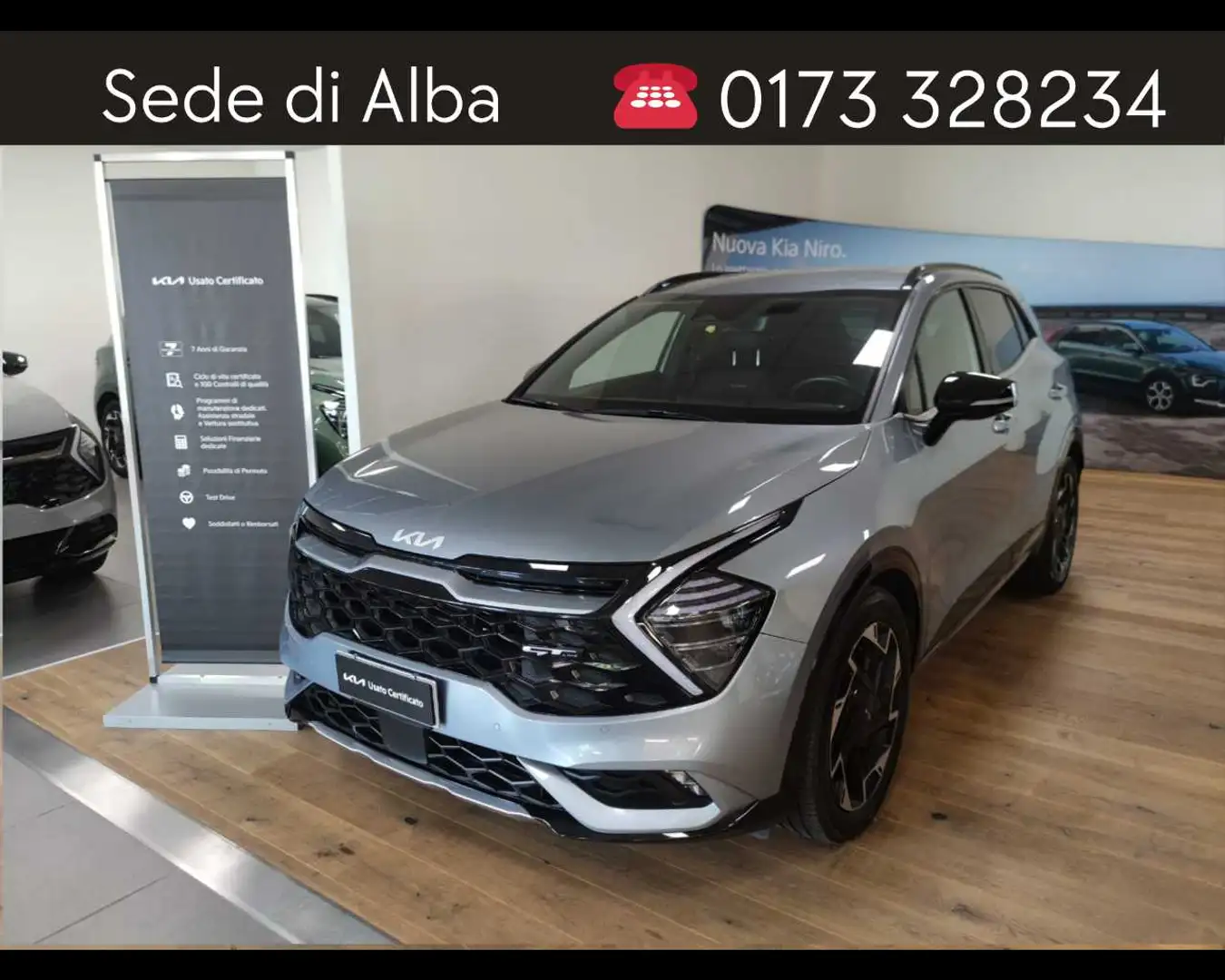 Kia Sportage 1.6 CRDi MHEV GT-line Argento - 1