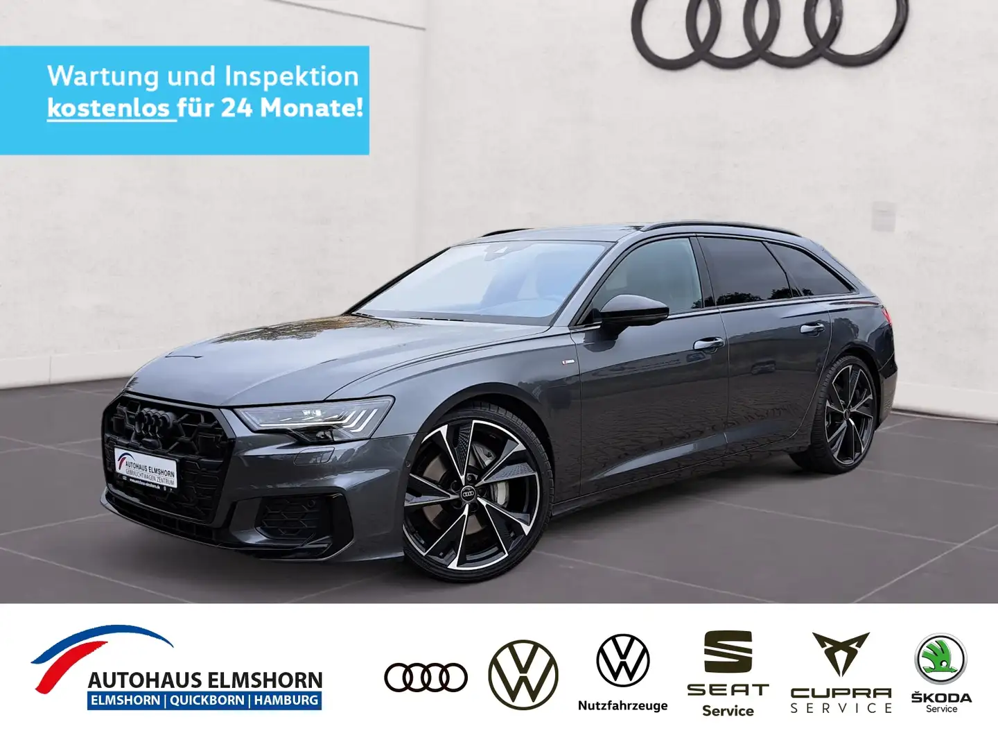 Audi A6 Avant S line 50 TDI quattro tiptr. AHK PANO AIR M Grau - 1