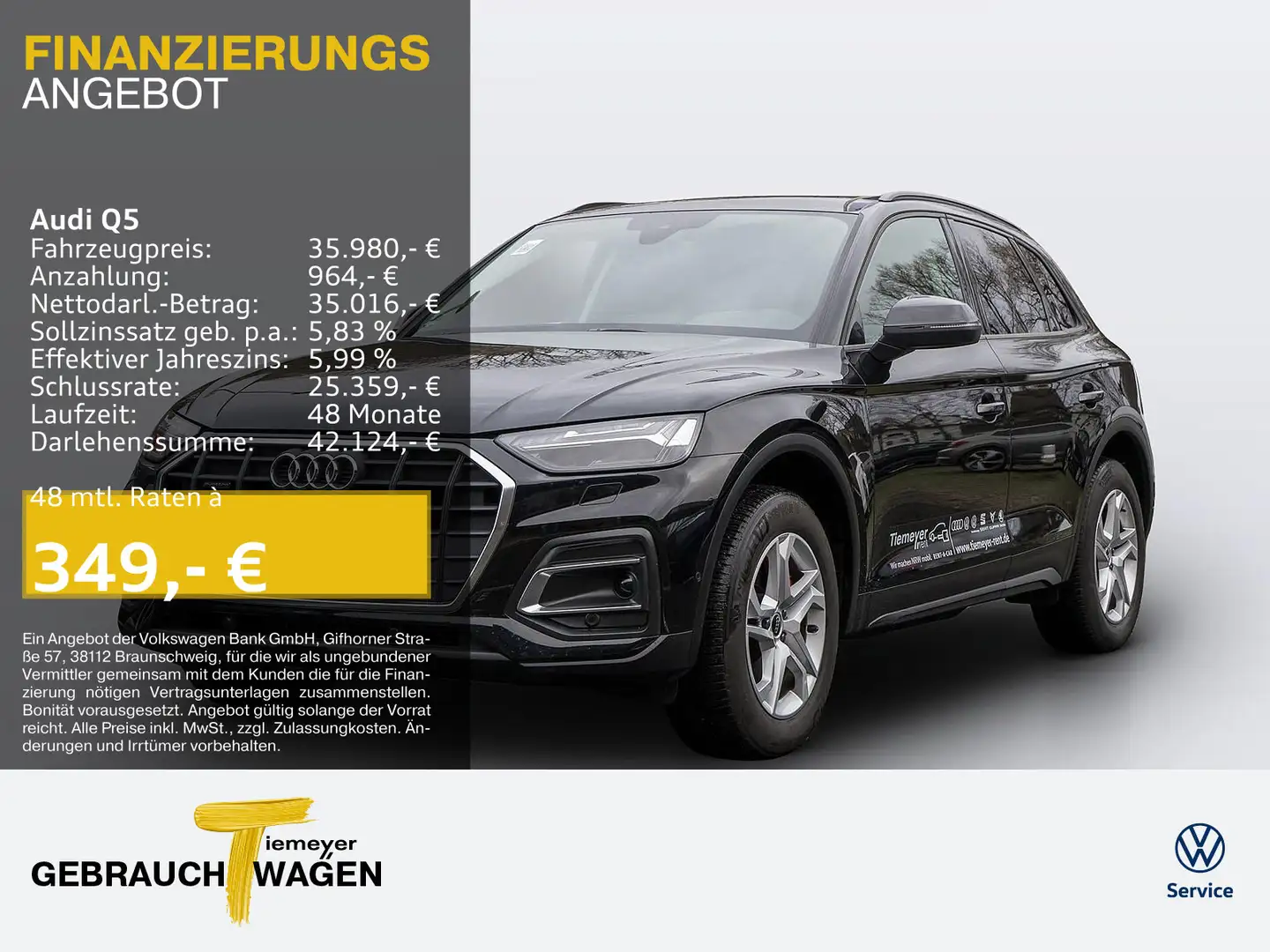 Audi Q5 45 TFSI Q ACC MATRIX eKLAPPE eSITZ VIRTUAL Black - 1