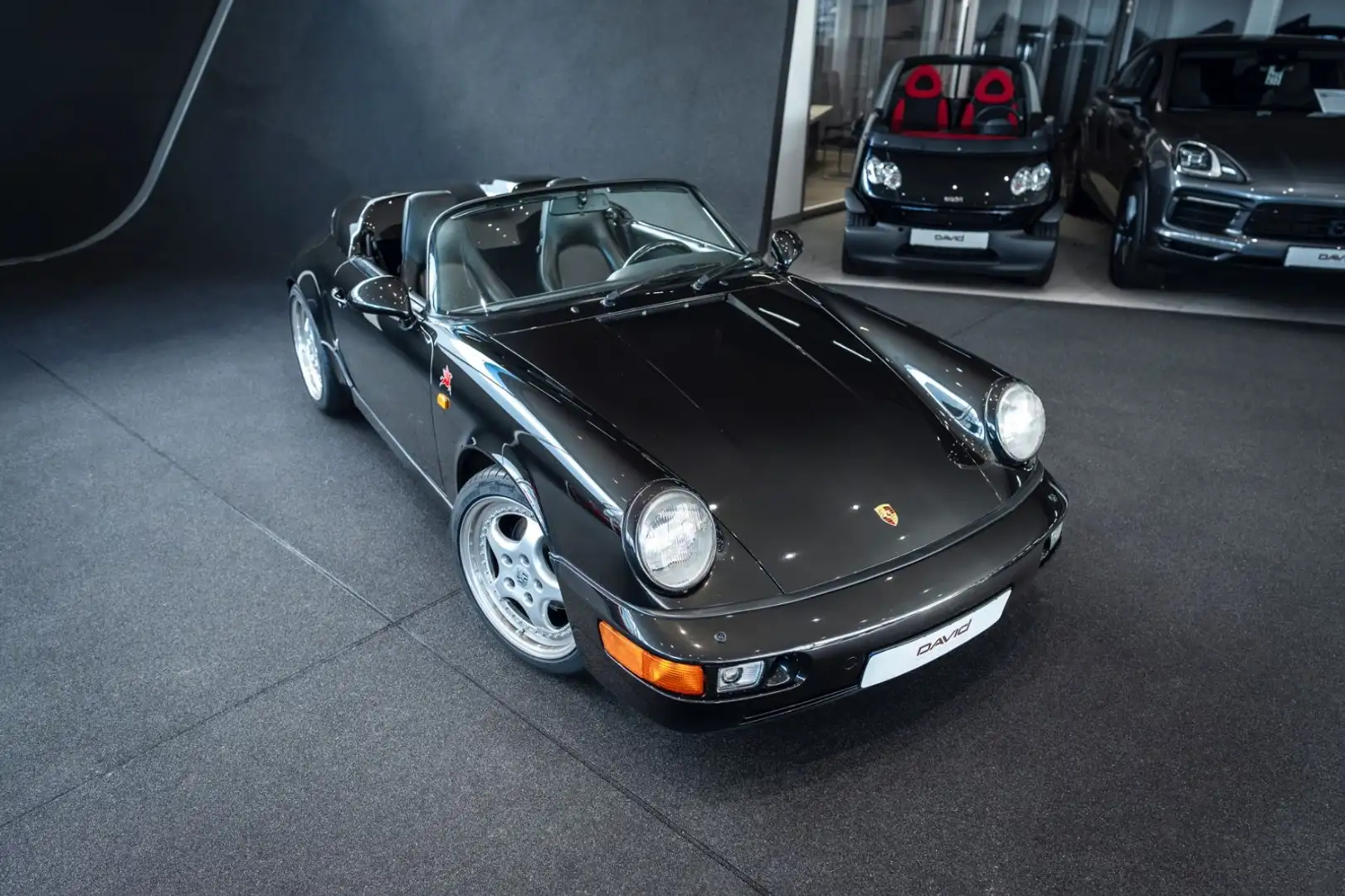 Porsche 964 Speedster *Deutsch*tolle Historie*Scheckheft Czarny - 1