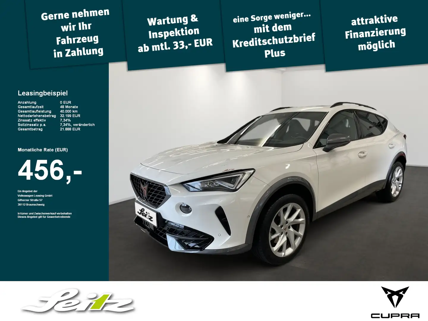 CUPRA Formentor 2.0 TSI 4Drive *AHK*PANO*KAMERA* Blanc - 1