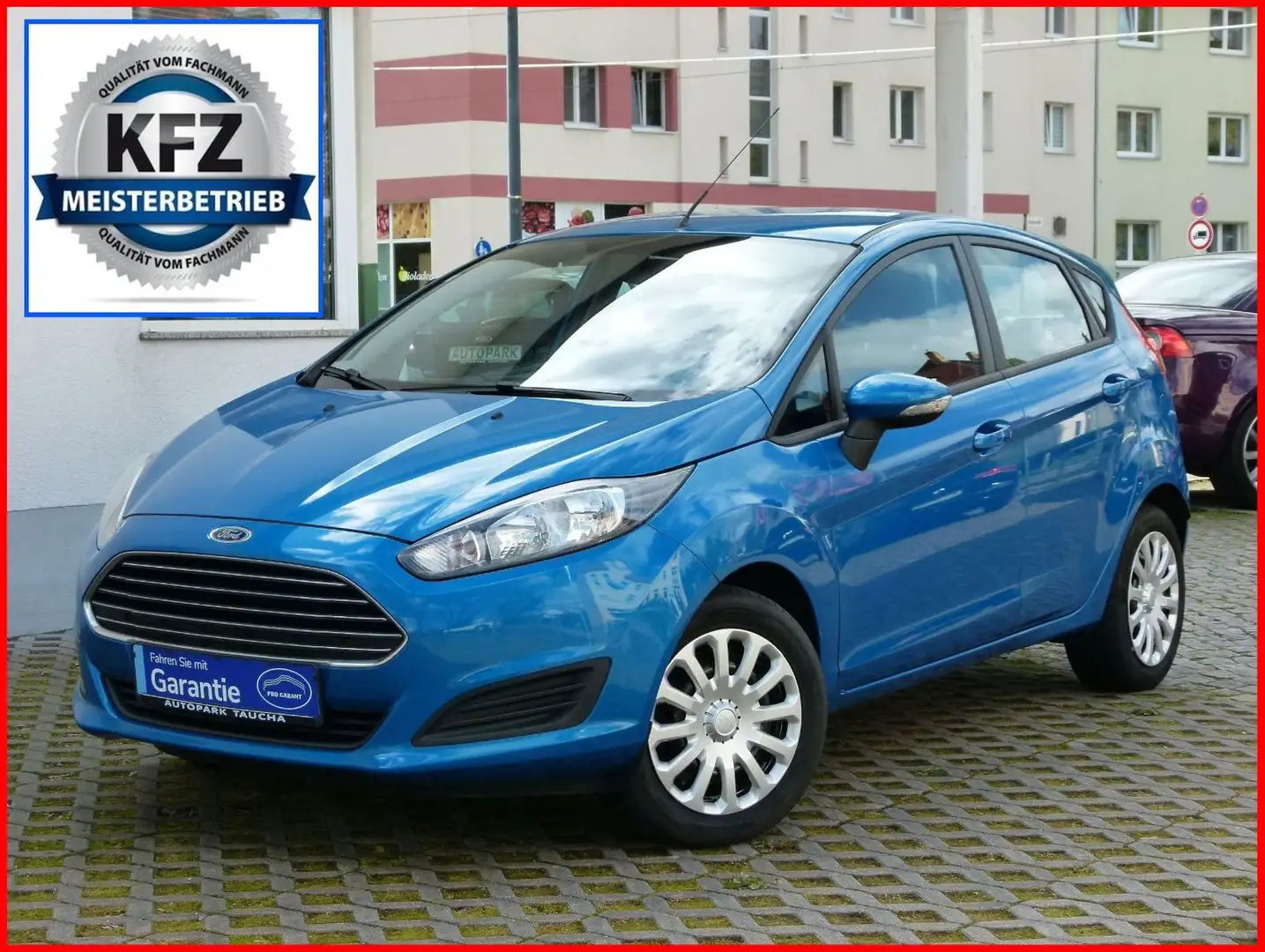 Ford Fiesta 1.25i Klima 1.Hand SHz TÜV 2026 +GARANTIE Blauw - 1