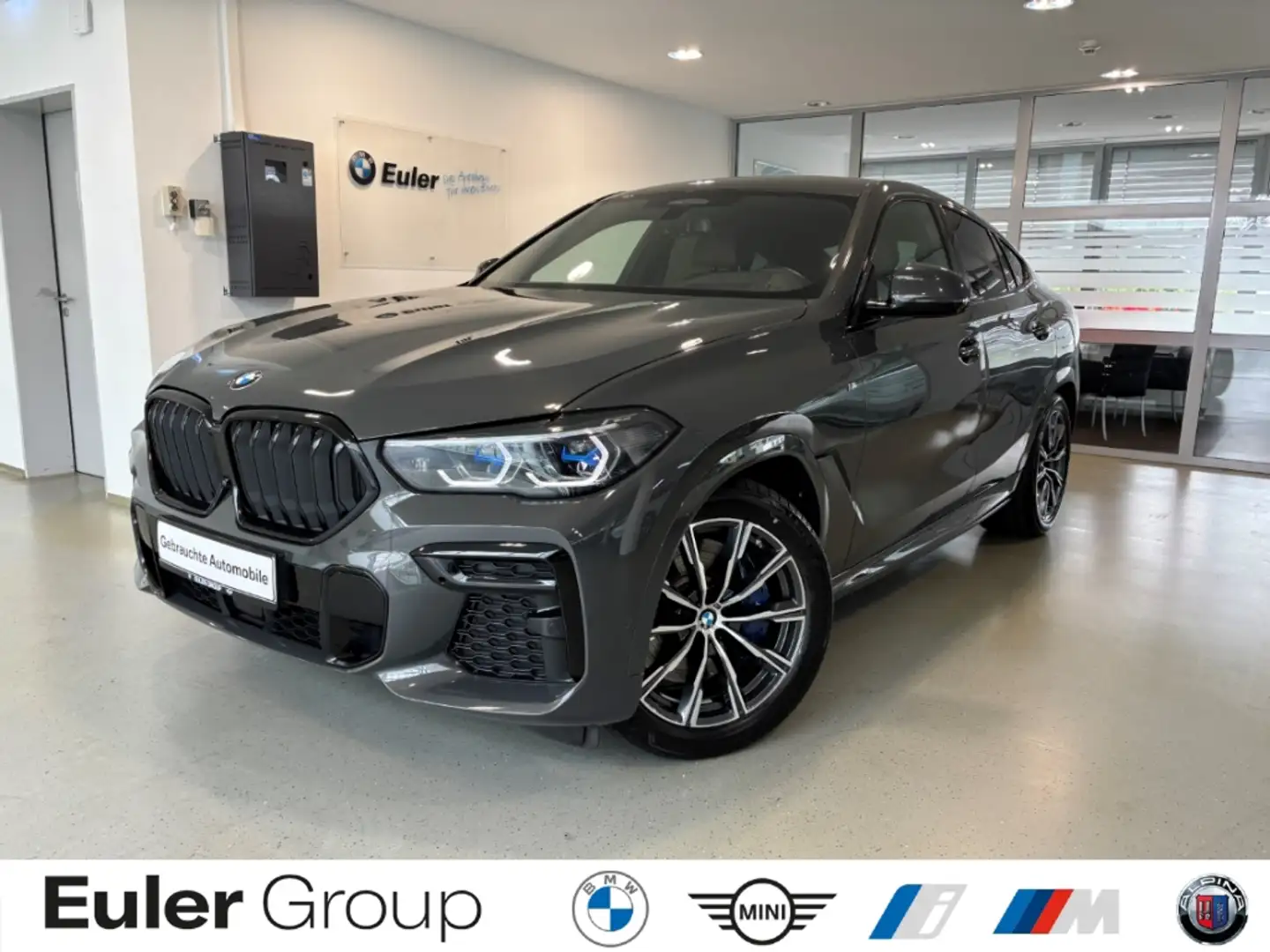 BMW X6 xDrive 40d M-Sport 360 HUD Laser ACC Iconic Glow Grau - 1