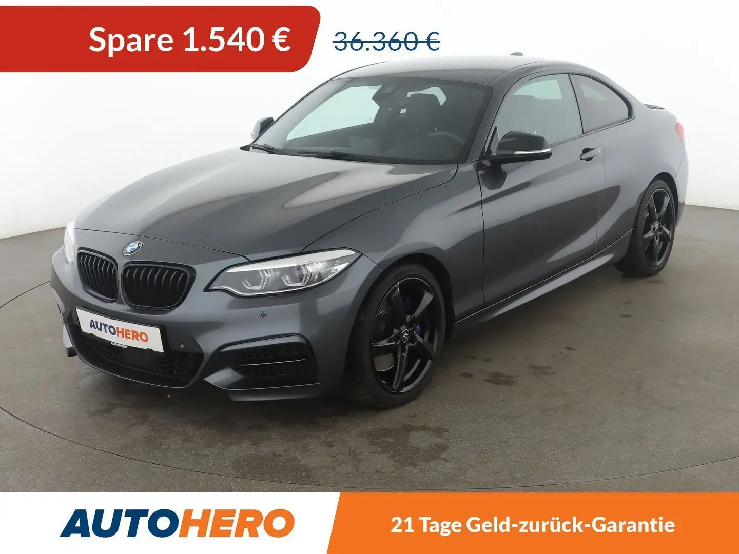 BMW M2 M240i Aut.*NAVI*LED*ACC*PDC*H&K*SHZ* Grau - 1