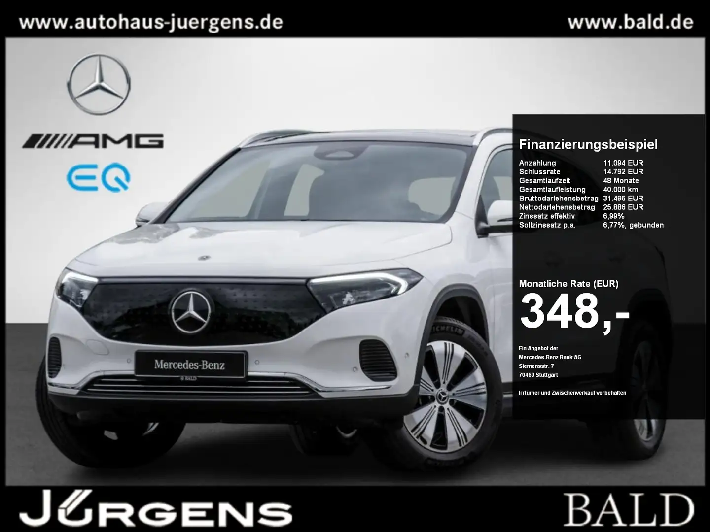 Mercedes-Benz EQA 300 4M Progressive-Advanced/LED/Pano/Burm/18 Wit - 1