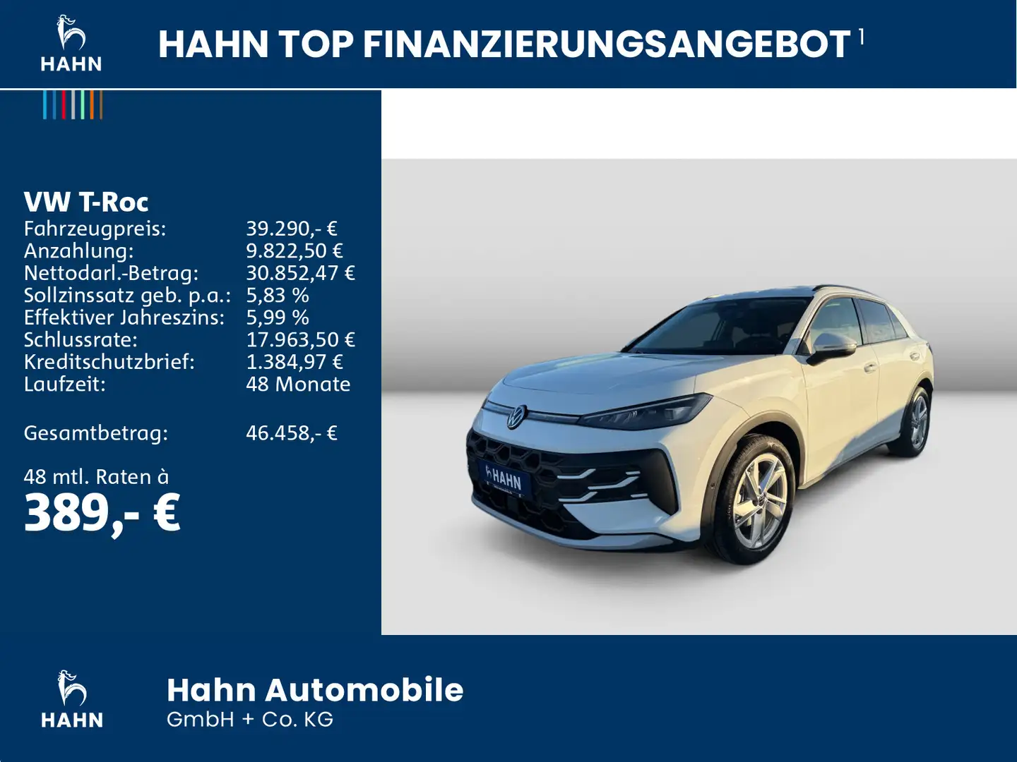 Volkswagen T-Roc Life 1.5 l eTSI OPF 150 PS DSG Weiß - 2