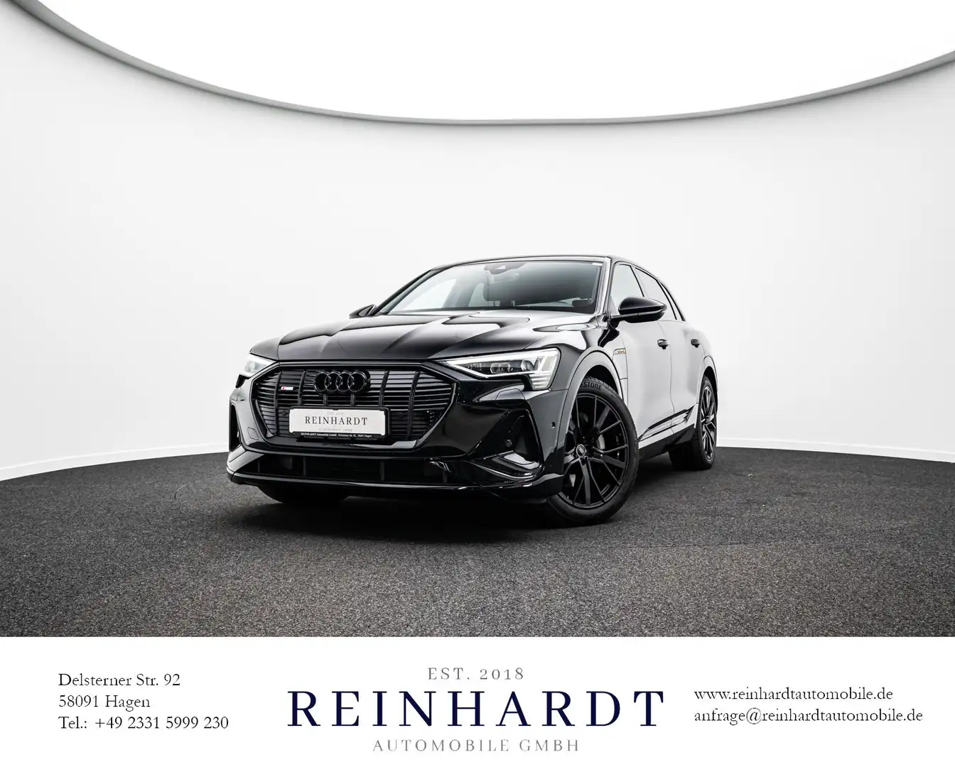 Audi e-tron 55 Q 2x S LINE ALL-BLACK 21Z/CARPL/KAMERA Negro - 1
