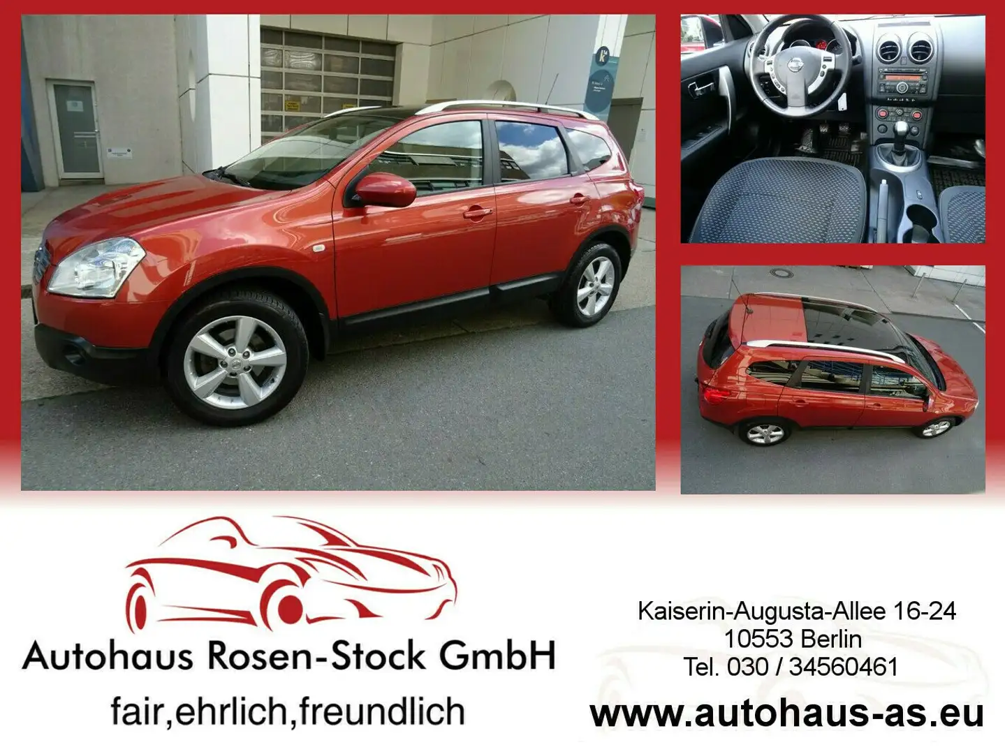 Nissan Qashqai+2 Qashqai+2 AHK,7-Sitzer,Panorama Rot - 1